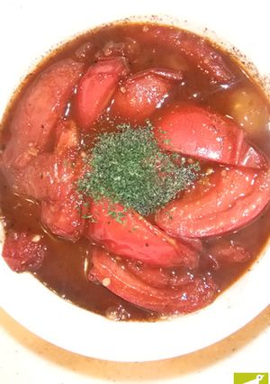 トマトのバルサミコ酢炒め-レシピのメイン写真
