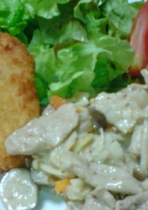 豚肉ときのこのマスタードクリーム煮-レシピのメイン写真