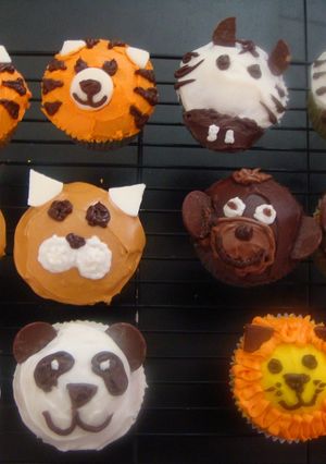 カップケーキ動物デコレーション4 トラ-レシピのメイン写真