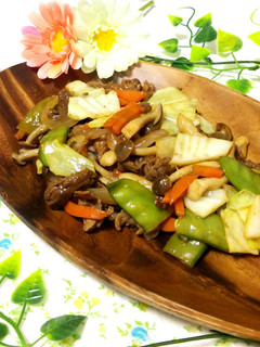 ひと味違う!ソース味の野菜炒め♪-レシピのメイン写真