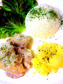 鶏のクリーム煮ワンプレート☆おうちカフェ-レシピのメイン写真