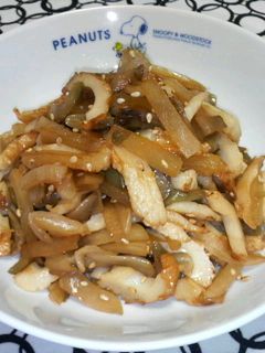 『搾菜と白沢庵の中華炒め』-レシピのメイン写真