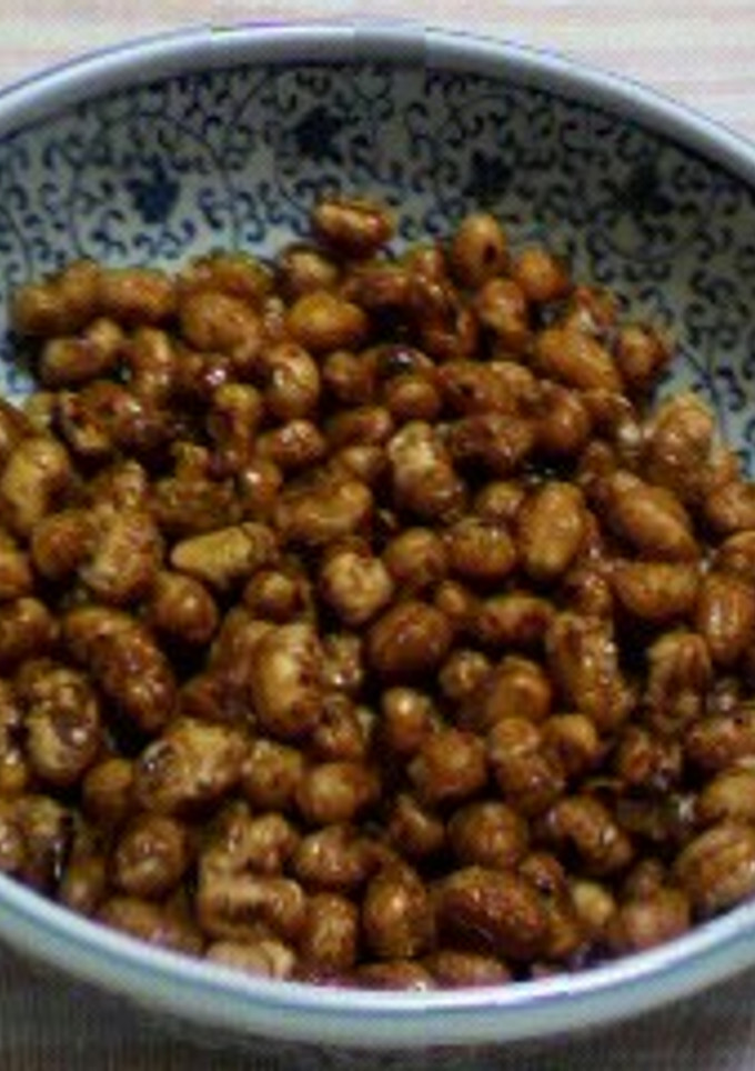 子供のおやつに♪　炒り大豆の甘辛炒め！-レシピのメイン写真