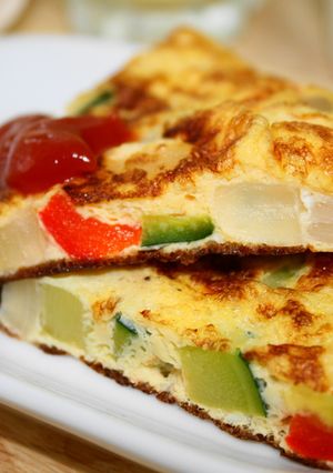 野菜たっぷりオムレツ-レシピのメイン写真