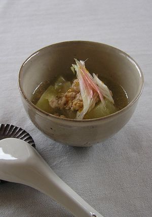 瓜の鶏ミンチあんかけ-レシピのメイン写真