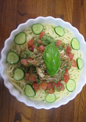 冷汁DEパスタ…ちょっとイタリアン？-レシピのメイン写真