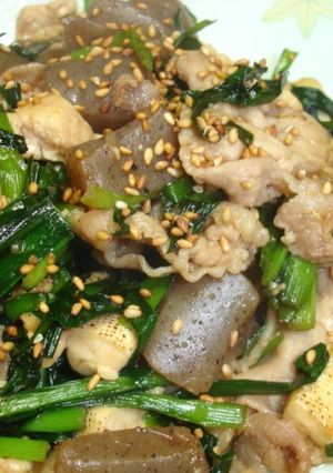 ヘルシー＆簡単「豚豆腐炒め」-レシピのメイン写真