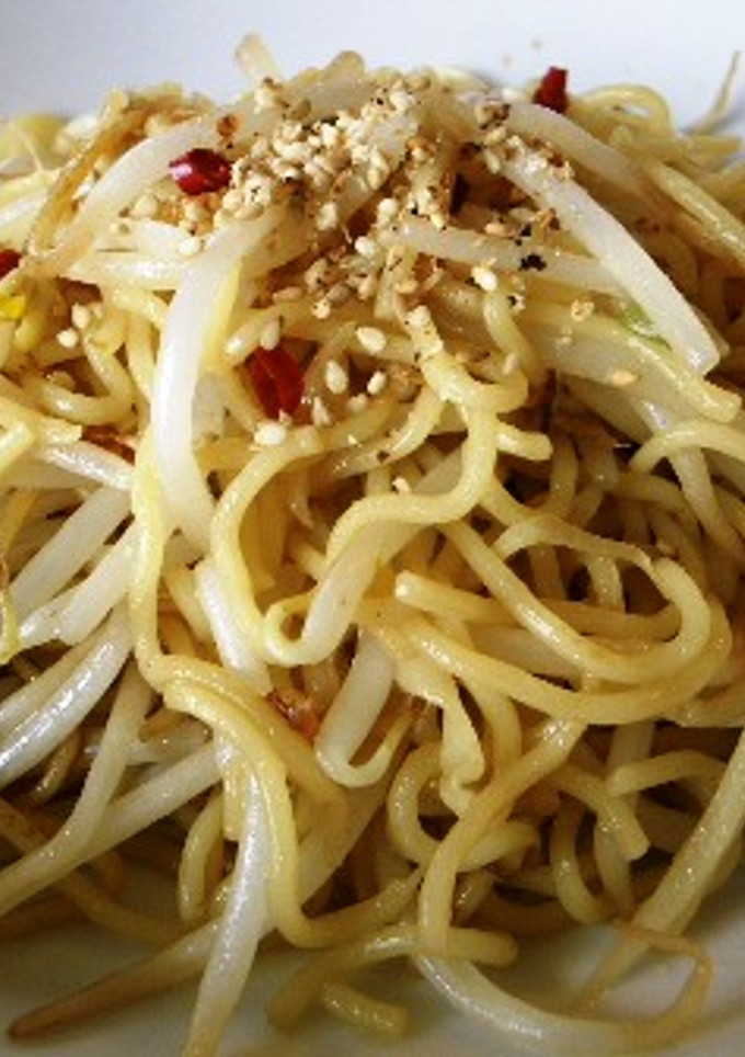 生姜ともやしの焼きそば！＋ニンニク醤油!-レシピのメイン写真