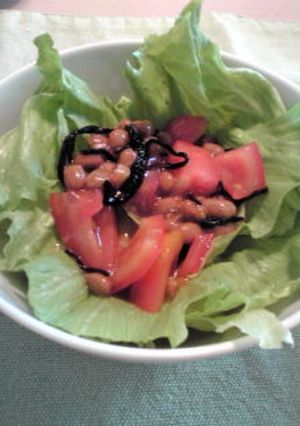 なっトマ塩昆布サラダ-レシピのメイン写真