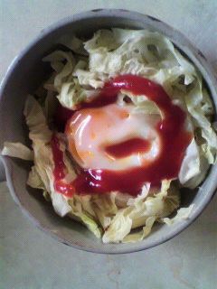 キャベツと卵だけ 簡単巣籠もりキャベツ-レシピのメイン写真
