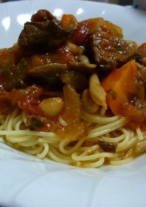 ビーフビーンズの冷製パスタ-レシピのメイン写真