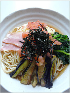 めんつゆを使った和風冷製パスタ-レシピのメイン写真