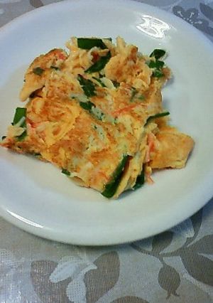 ふんわり　ニラ入りカニ(カマ)玉-レシピのメイン写真