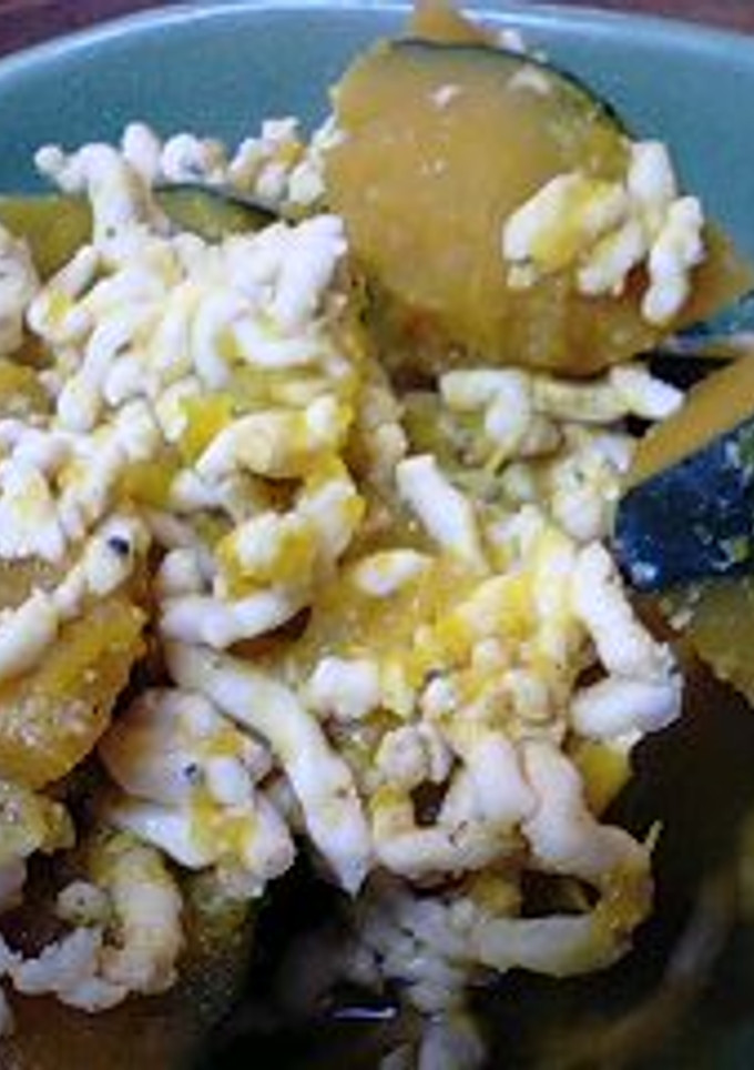 かぼちゃと鶏そぼろの煮物-レシピのメイン写真