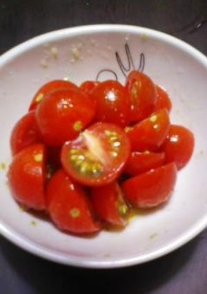 お弁当に☆トマトのゆずごしょうマリネ-レシピのメイン写真