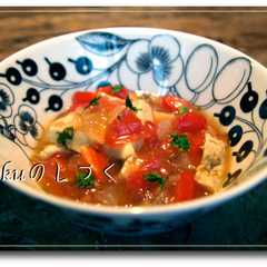 รูปของ 高野豆腐の洋風トマトあんかけ♪