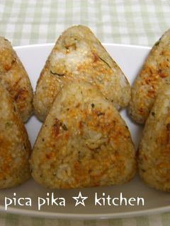 ☆大葉とジャコの焼きおむすび☆-レシピのメイン写真