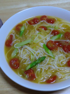 そうめんであっさりっ!スープパスタもどき-レシピのメイン写真