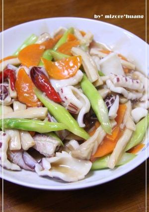 台湾料理★清炒花枝★イカのさっぱり炒め-レシピのメイン写真