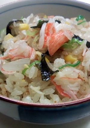 オホーツクとワカメで簡単に　磯の香ごはん-レシピのメイン写真