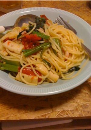 つるむらさきの夏ぅ～な☆トマトパスタ-レシピのメイン写真