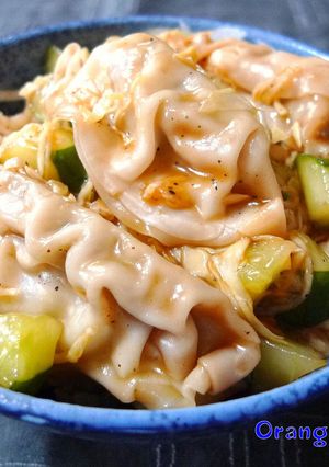 餃子ときゅうりの甘酢あんかけ丼-レシピのメイン写真