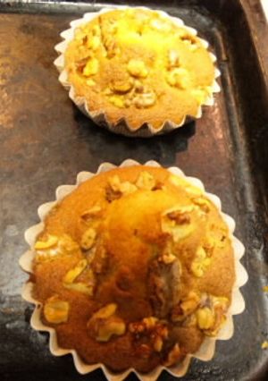 胡桃とレーズンのカップケーキ♡-レシピのメイン写真