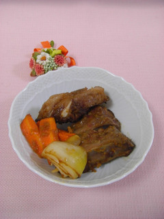 ☆スペアリブ☆~野菜も一緒に焼きました~-レシピのメイン写真