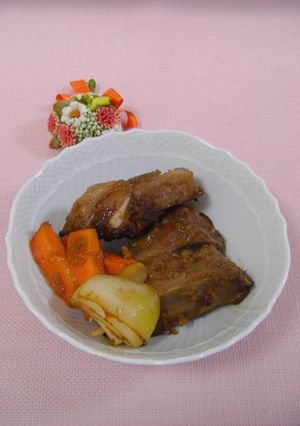 ☆スペアリブ☆～野菜も一緒に焼きました～-レシピのメイン写真