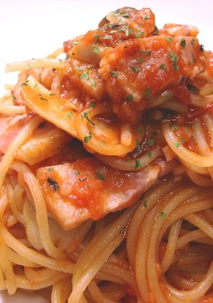 1人分から簡単に！トマトソースのパスタ-レシピのメイン写真