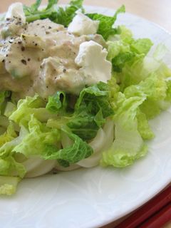 ツナアボカド☆クリームチーズサラダうどん-レシピのメイン写真