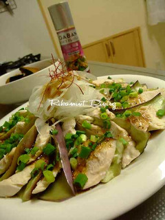 茄子と茹で鶏のサラダ-レシピのメイン写真