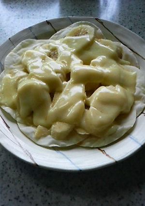 余った餃子の皮でバナナピザё-レシピのメイン写真