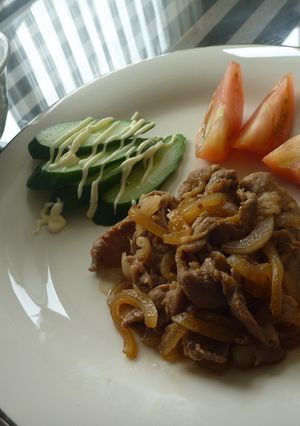 シンプル生姜焼き定食-レシピのメイン写真