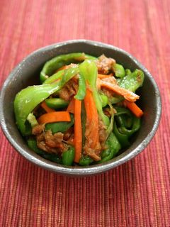 ご飯が進むよ!ピーマンとツナの佃煮風-レシピのメイン写真