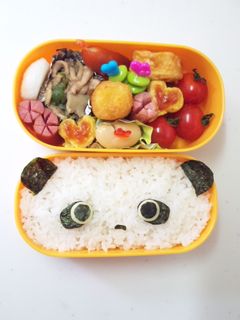 キャラ弁☆たれぱんだ のり弁簡単♪-レシピのメイン写真