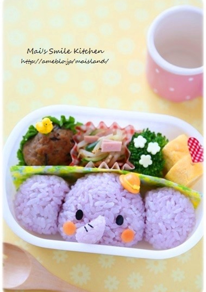 ぞうさんのお弁当＊キャラ弁-レシピのメイン写真