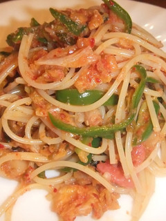 キムチ明太の冷製ピリ辛パスタ-レシピのメイン写真
