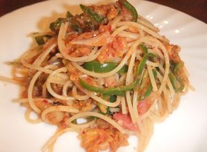 キムチ明太の冷製ピリ辛パスタ-レシピのメイン写真
