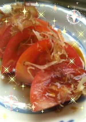生姜醤油de代謝アップなトマト＋鰹節☆-レシピのメイン写真