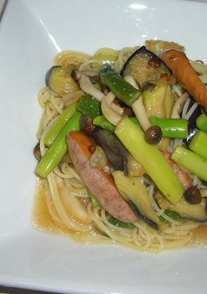 夏野菜の冷製パスタ-レシピのメイン写真