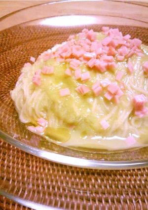 キャベツとピーマンの冷たいお素麺♪-レシピのメイン写真