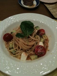 混ぜるだけ!トマトの冷製パスタ-レシピのメイン写真
