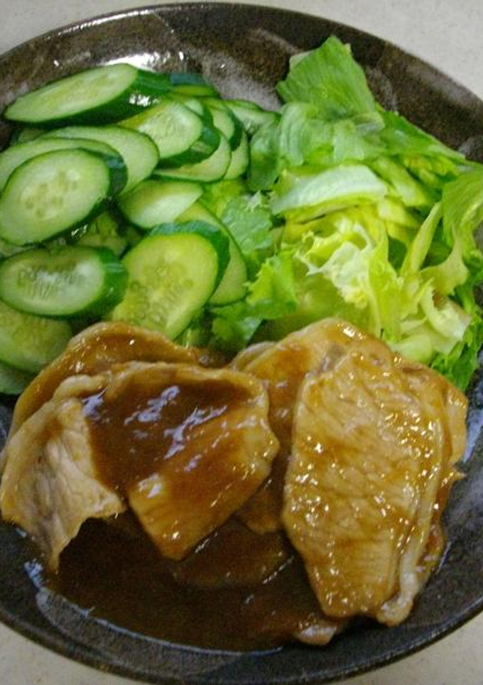 豚の桃ソース-レシピのメイン写真