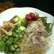 冷やしうどん風 夏の豆乳スープパスタ