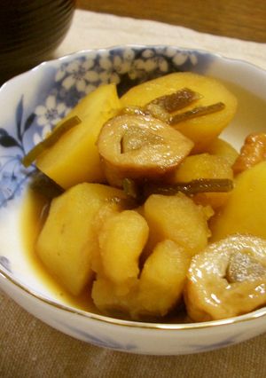 じゃがいもとごぼう天のこっくり煮-レシピのメイン写真