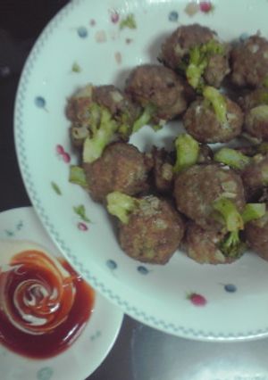 ブロッコリー肉団子-レシピのメイン写真