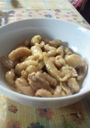 鶏皮の味噌煮-レシピのメイン写真