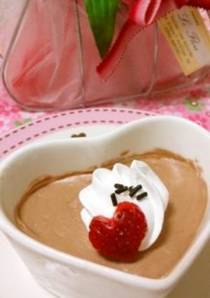 材料2つ☆簡単なめらかチョコムース-レシピのメイン写真