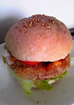 ハンバーガーのパテはお肉じゃないよ-レシピのメイン写真